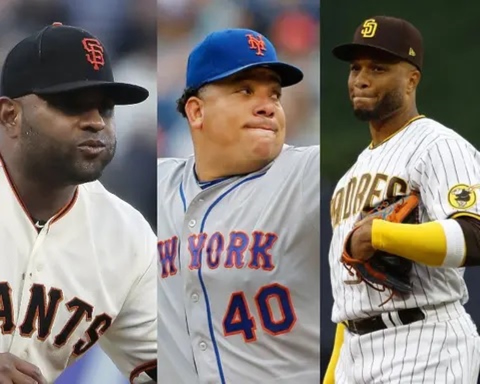 Bartolo Colón, Robinson Canó y Pablo Sandoval